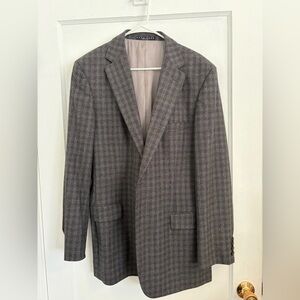 Boss Charcoal Checkered Men's Blazer